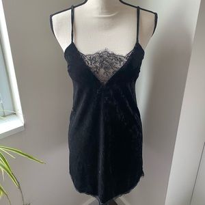 Missguided Velvet Slip Dress